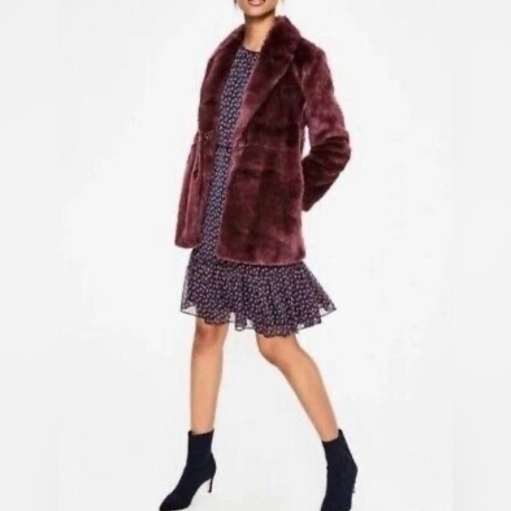 Boden Boxgrove Faux Fur Coat• NWT • 6 - Picture 5 of 12